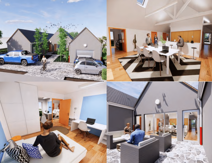 Aménagements des espaces communs d&rsquo;une maison inclusive